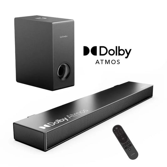 Barre de son ULTIMEA Nova S50 Dolby Atmos avec Bass Boost et 3D Surround pour Home Cinéma - HDMI eARC