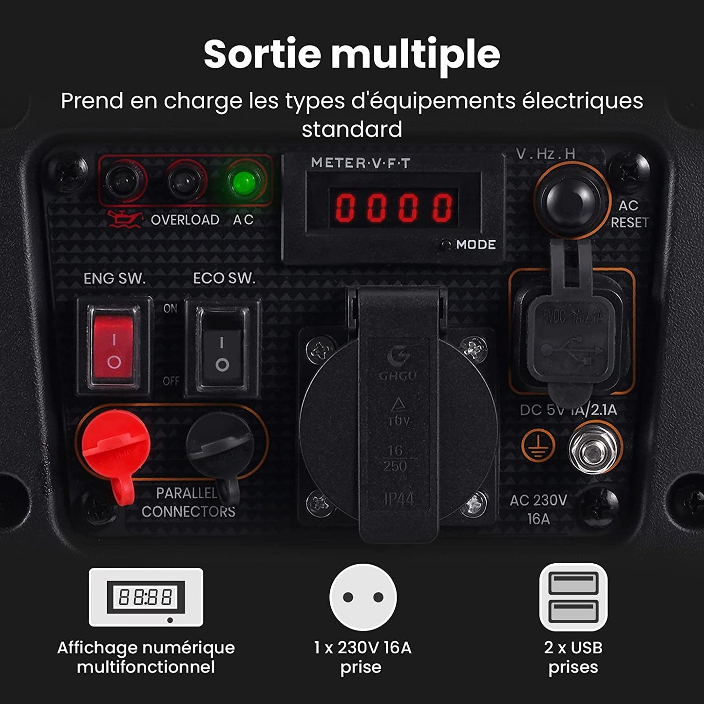 Small generator with inverter technology 