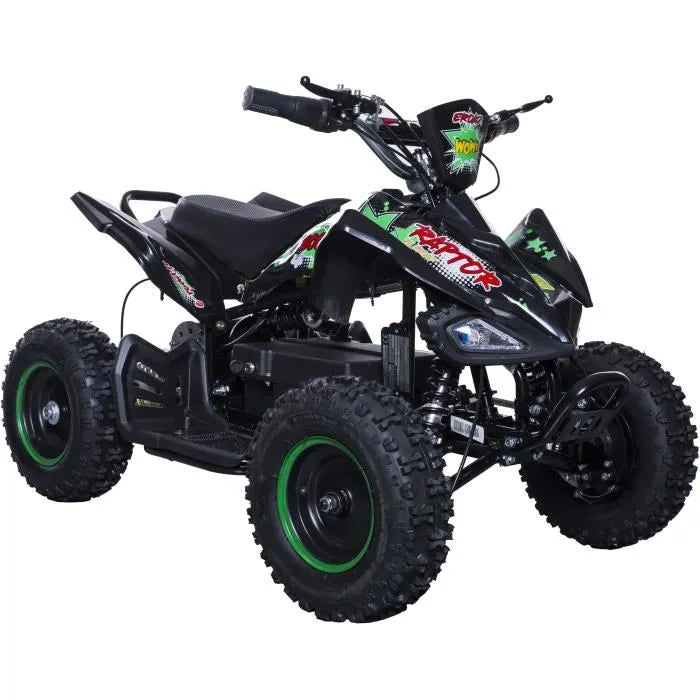 BIKEROAD Raptor Quad Electrique enfant 800W avec LED