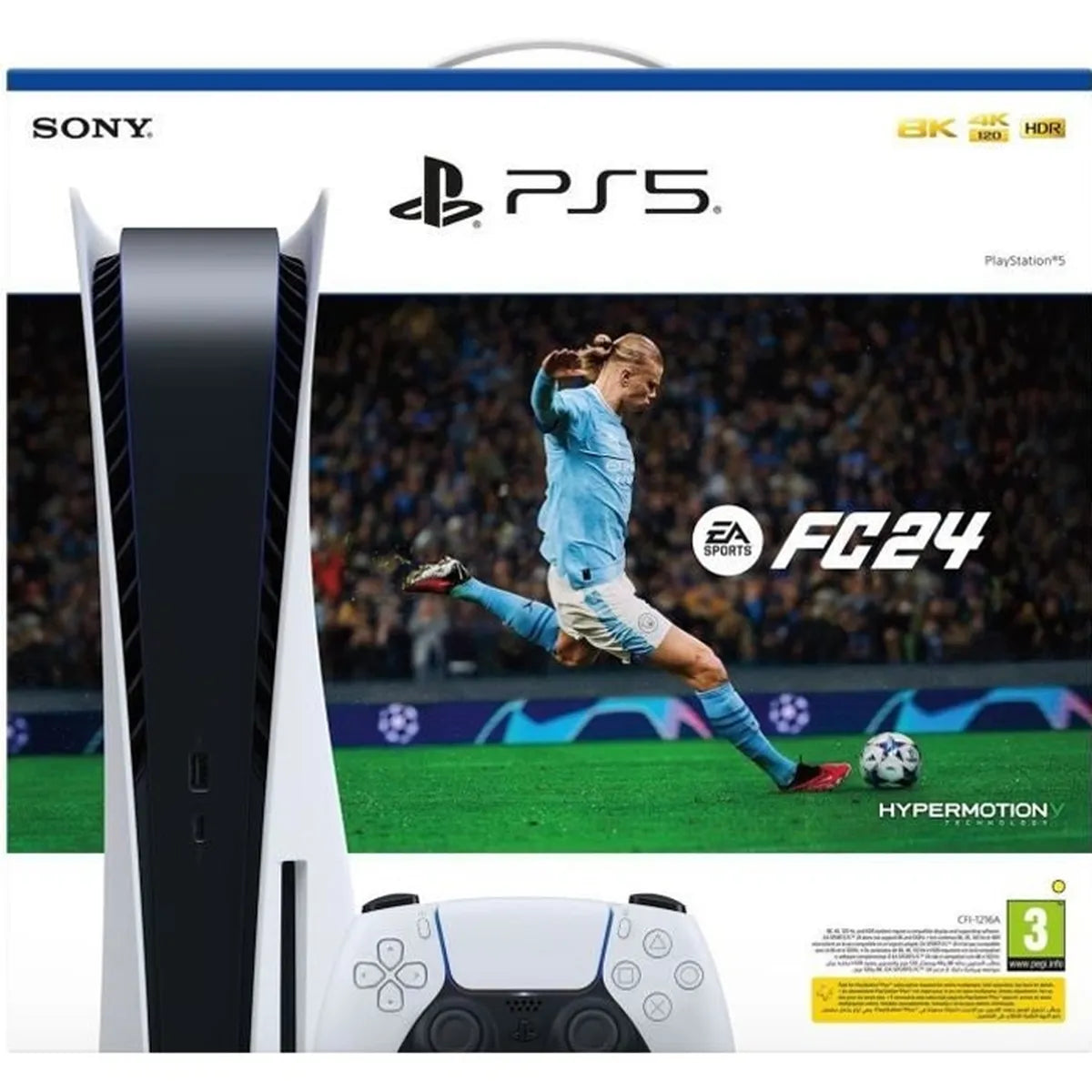 Consola PlayStation 5 - Edición estándar + EA Sports FC 24 (código en la caja) 