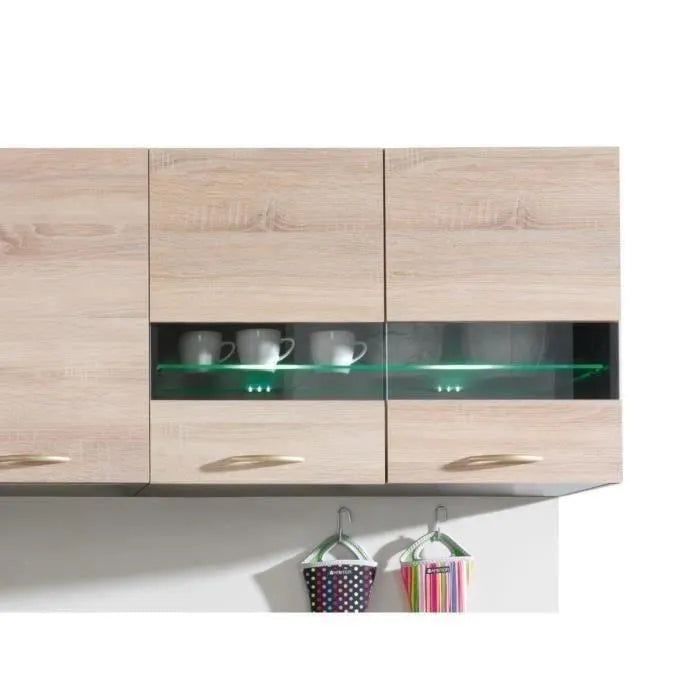 JUNONA Complete kitchen 2m40 - 7 elements - Sonoma oak decor