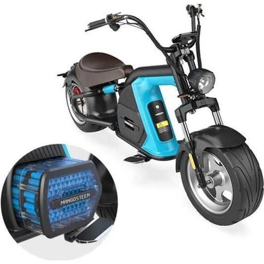 SCOOTER ELÉCTRICO CITY COCO ARMY 2000 VATIOS BATERÍA EXTRAÍBLE 60V 30Ah, HOMOLOGADO 