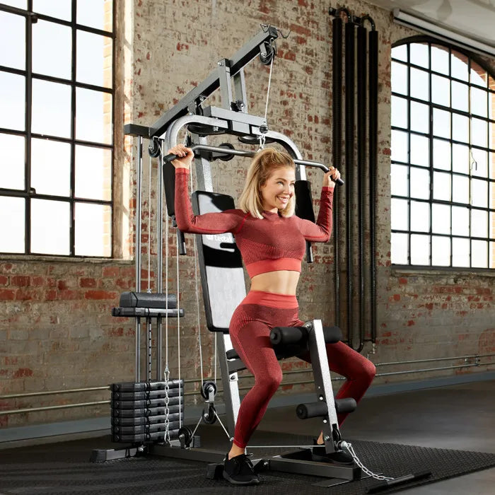 TECTAKE Station de Musculation ARNIE Appareil Complet à charge modulable - Charge maximale 150 kg