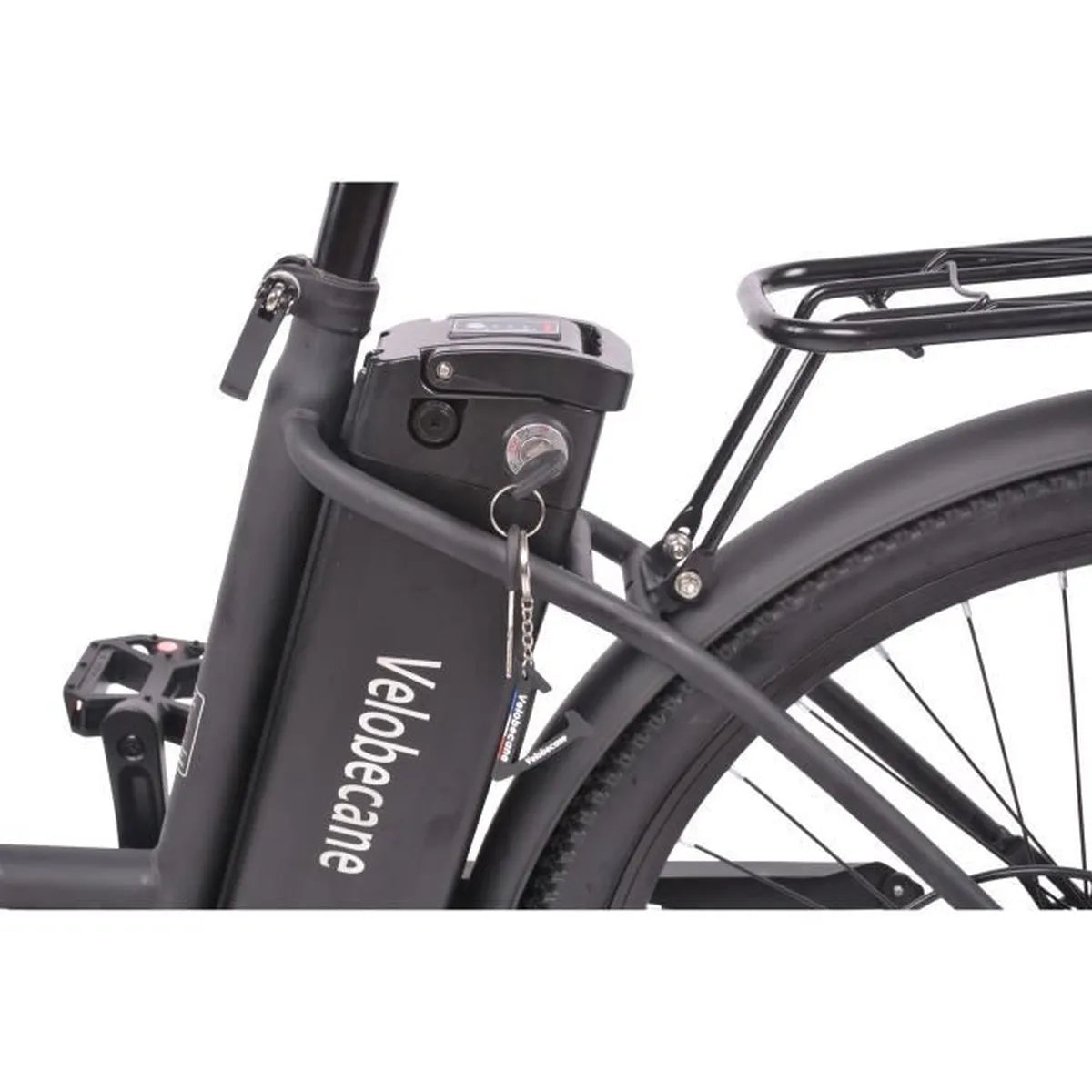 26' VELOBECANE electric bike - 7 speeds - Disc brakes - 40km autonomy - Black 